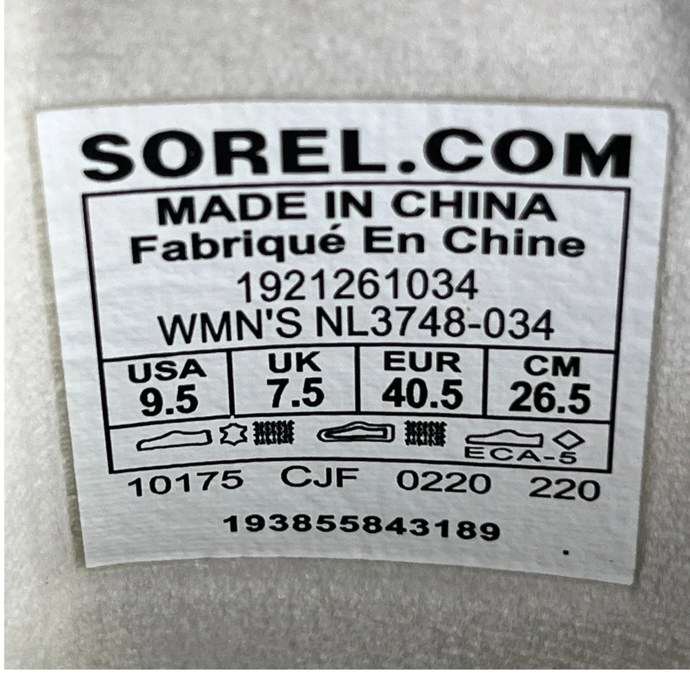 Sorel Waterproof Metallic Silver Puffer Snow Boots‎ Womens 9.5 Après Ski Y2K